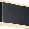 Enzo nordlux led wandlamp akron zwart 6w 3000k ip44 17cm - 4800870