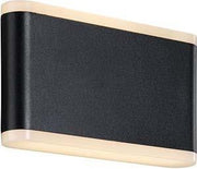 Enzo nordlux led wandlamp akron zwart 6w 3000k ip44 17cm - 4800870 - afbeelding 1