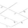 Enzo nordlux link rail 1 fase 1,8 meter wit incl aansluitstuk - 5049119