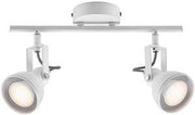 Enzo nordlux opbouw spot 2x gu10 aslak wit verstelbaar - 4800450 - afbeelding 1