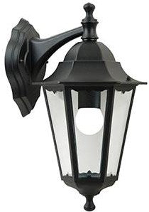 Enzo nordlux wandlamp cardiff down e27 zwart ip44 - 4800924