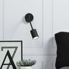 Enzo nordlux wandlamp explore flex gu-10 met schakelaar zwart - 4800428