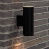 Enzo nordlux wandlamp tin maxi double 2x gu10 zwart ip54 - 4800936
