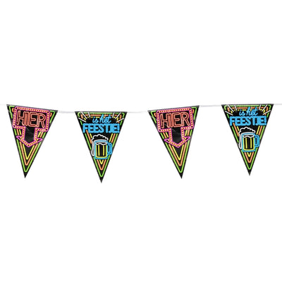 Paperdreams neon party flag - hier is het feestje