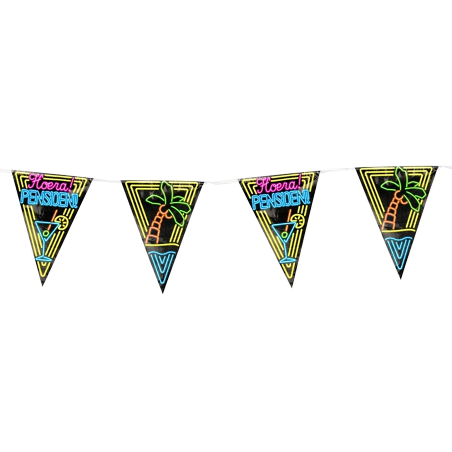 Paperdreams neon party flag - pensioen