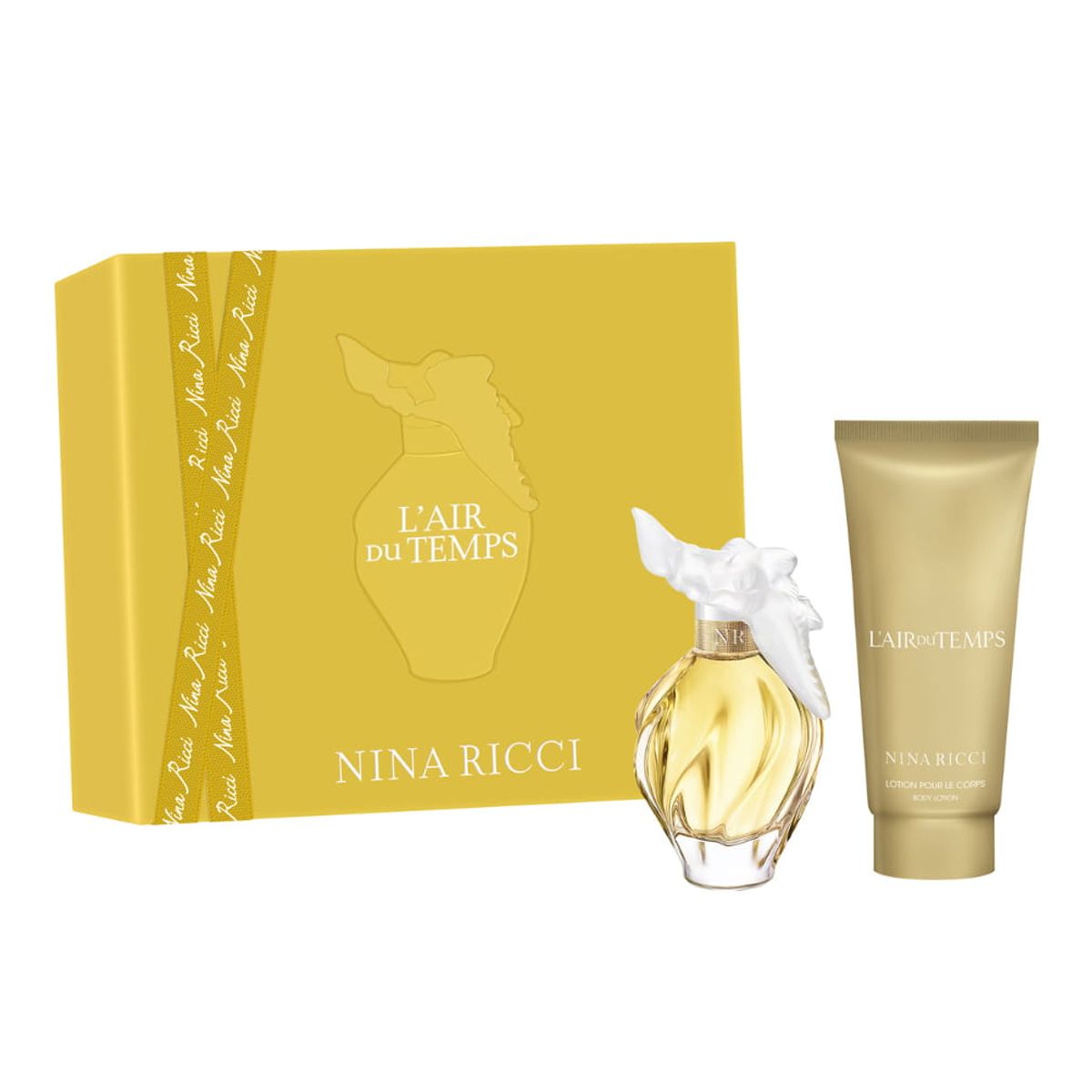 Nina ricci l'air du temps geschenkset eau de toilette 50ml + bodylotion 75ml dames