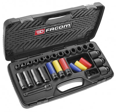 Facom set impactdoppen 1 2 10-32 mm
