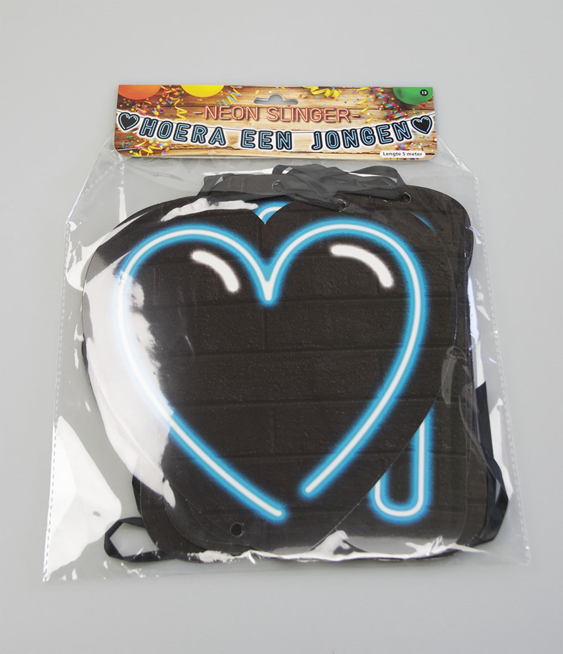 Paperdreams neon slinger 5m - hoera een jongen!