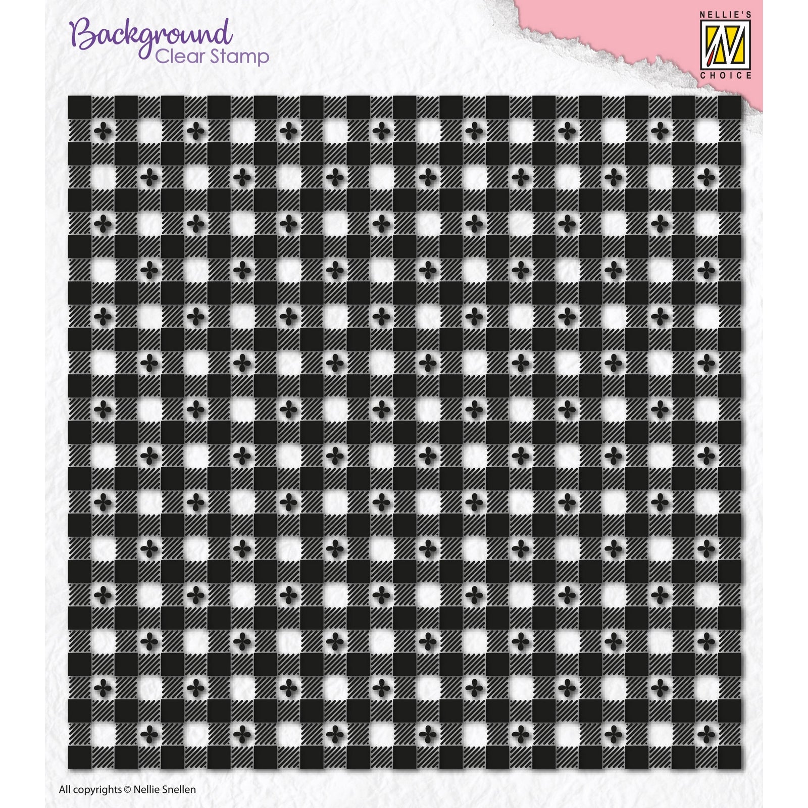 Nellie's choice • background clear stamp clover squares