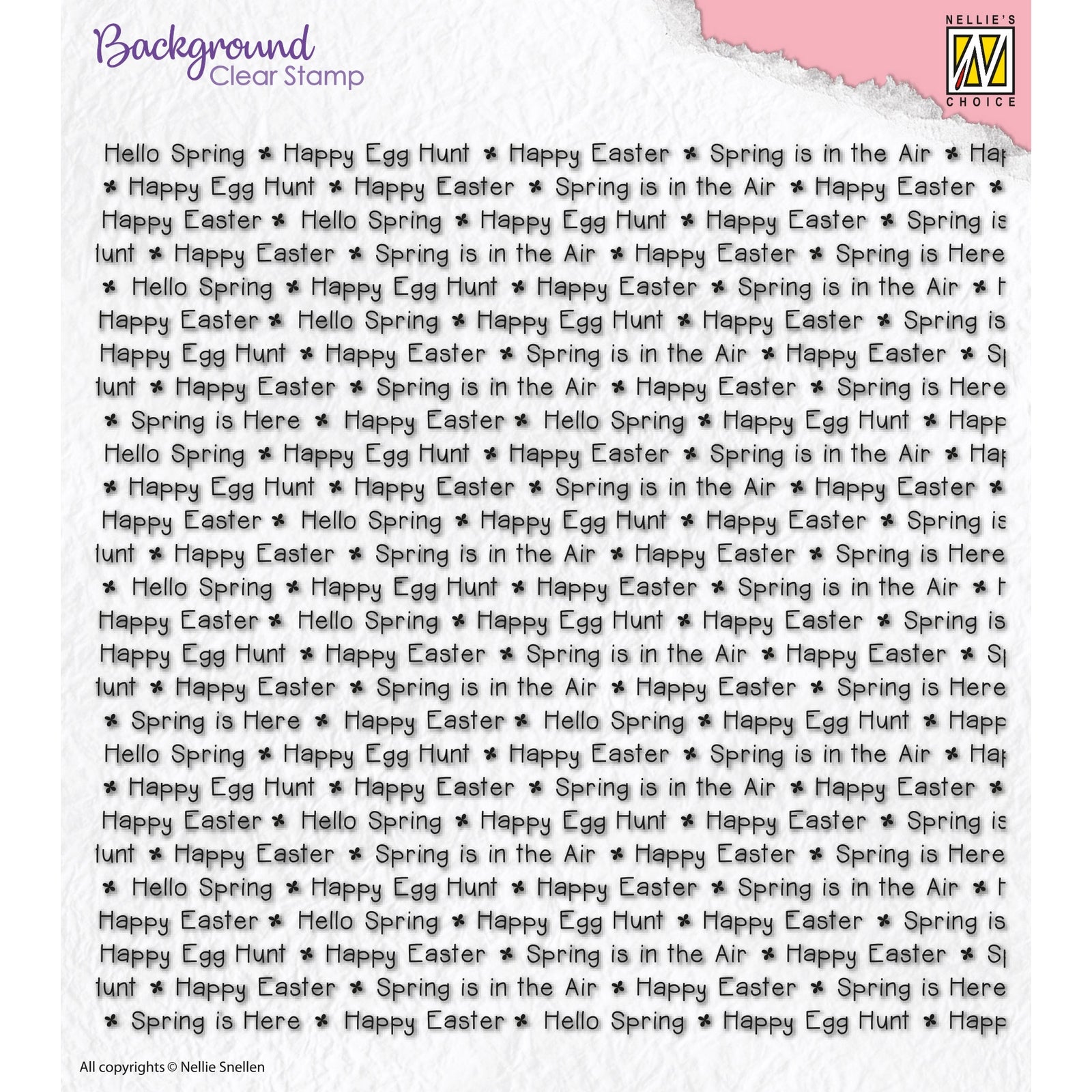Nellie's choice • background clear stamp happy easter
