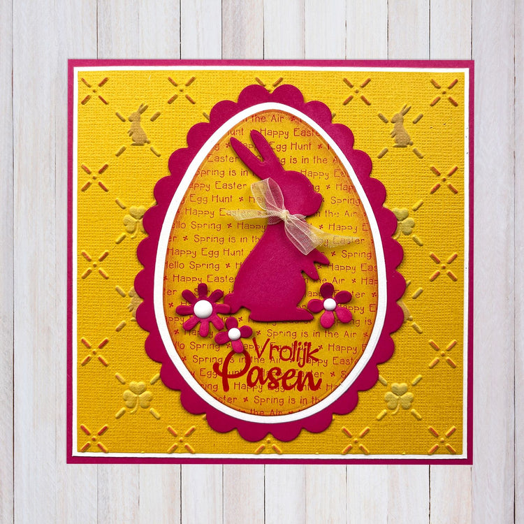 Nellie's choice • background clear stamp happy easter