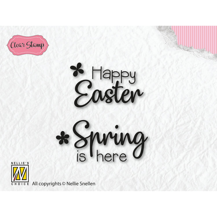 Nellie's choice • clear stamp easter and spring