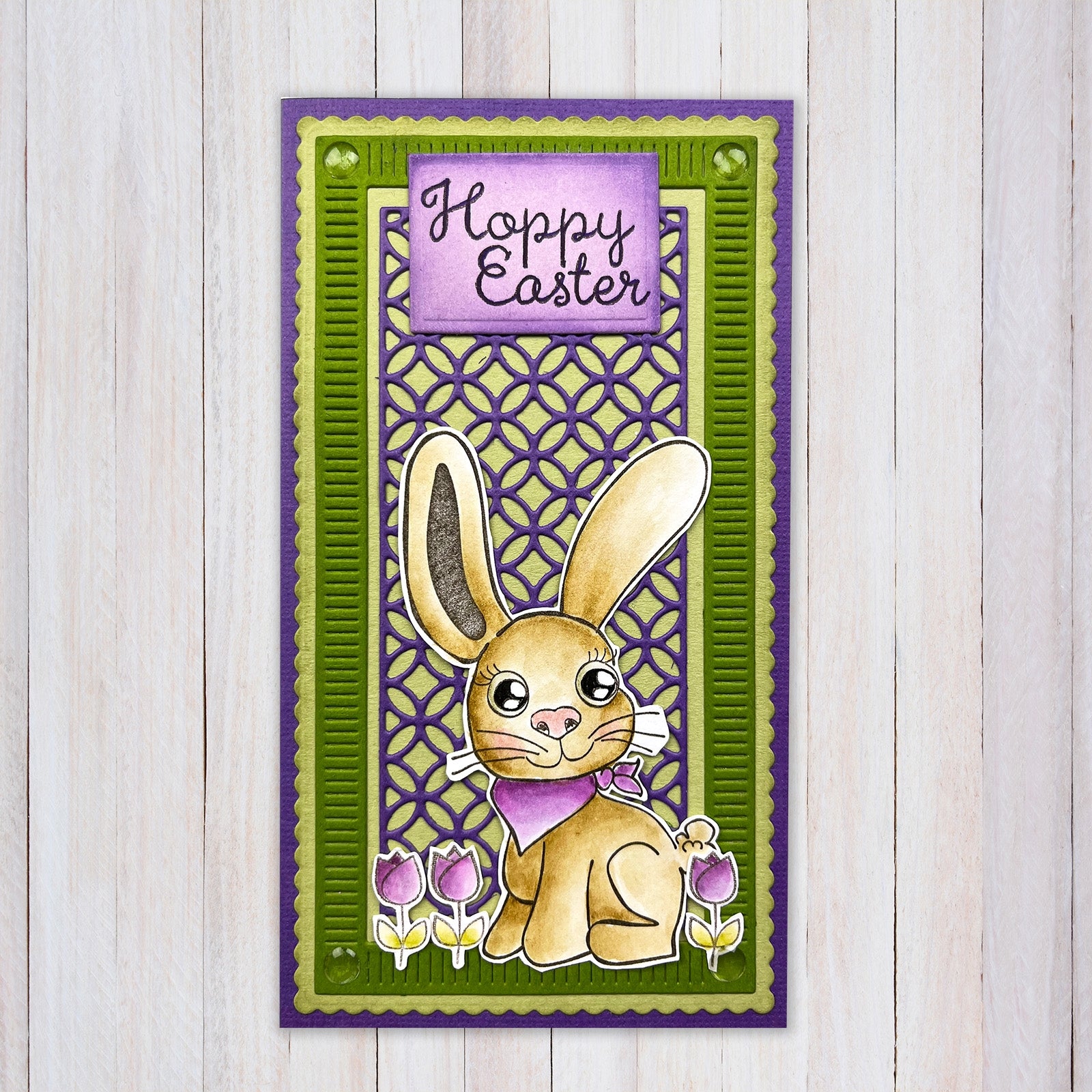 Nellie's choice • clear stamp set a5 hoppy easter