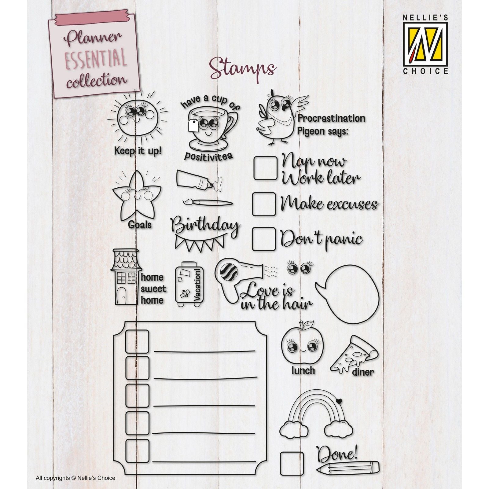 Nellie's choice • clear stamps to-do's more 22st.