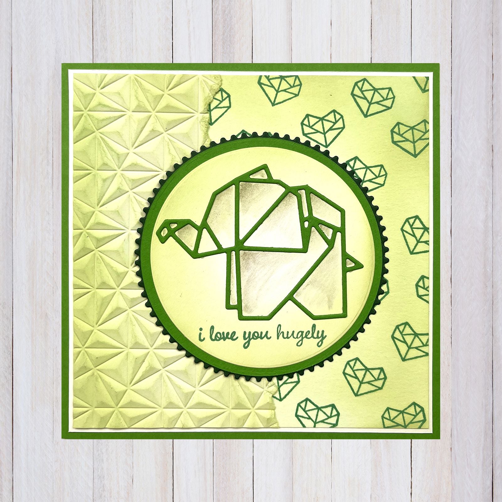 Nellie's choice • clear stamps origami tekst en dieren 14st.