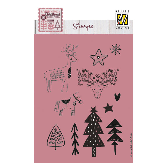 Nellie's choice • clear stamps scandinavisch landschap 11st.