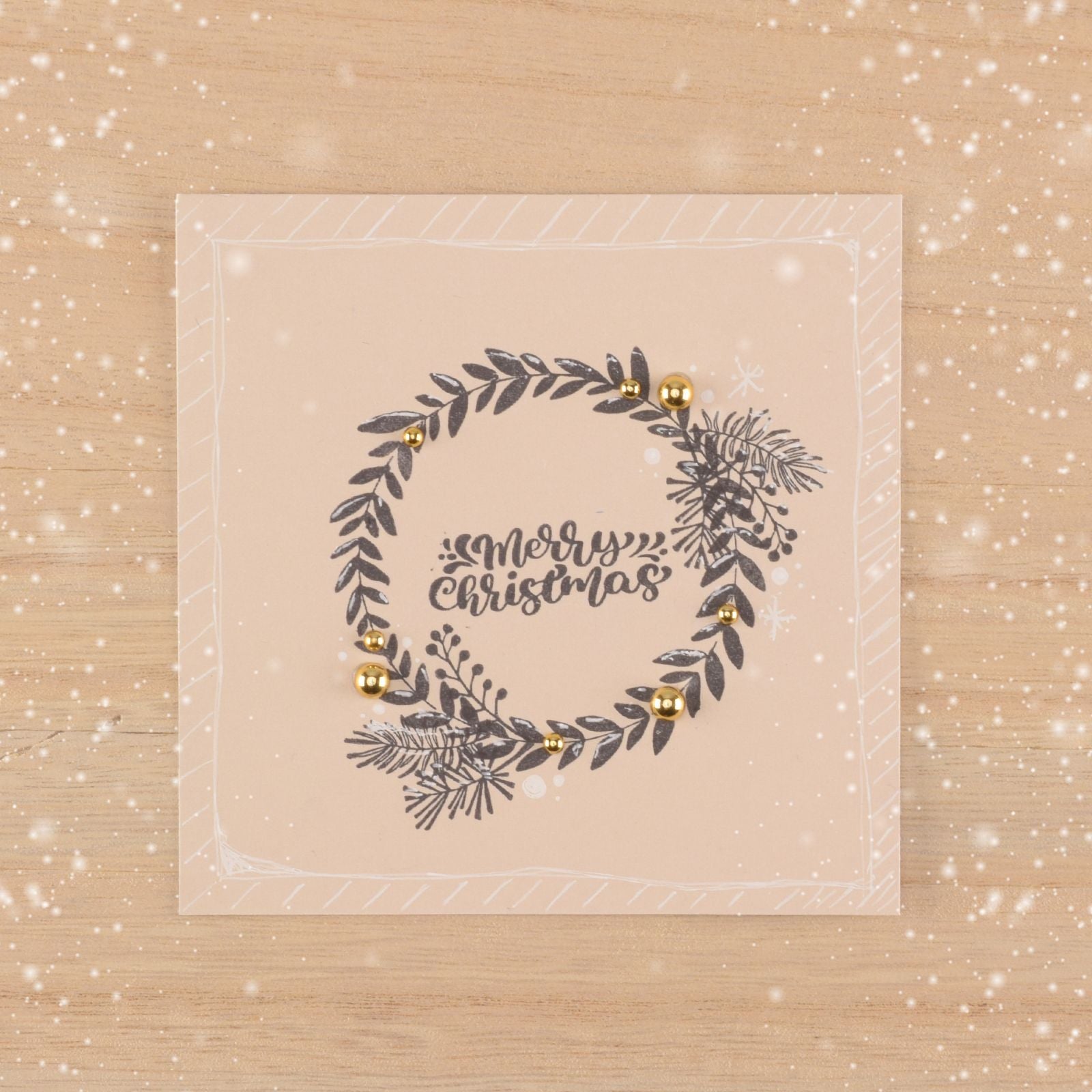 Nellie's choice • clear stamps kerstkrans 13st.