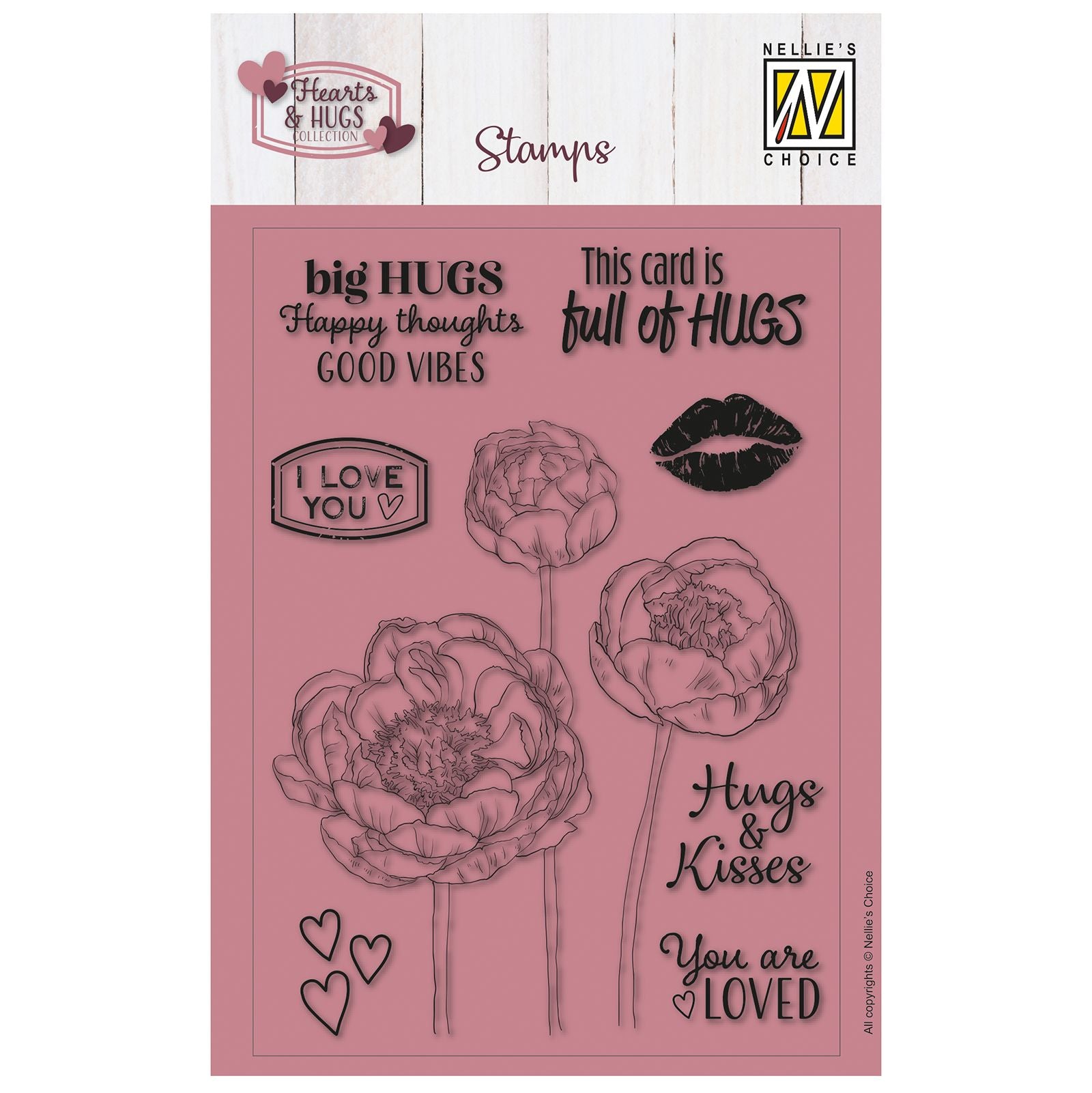 Nellie's choice • clear stamps full of hugs 9st.