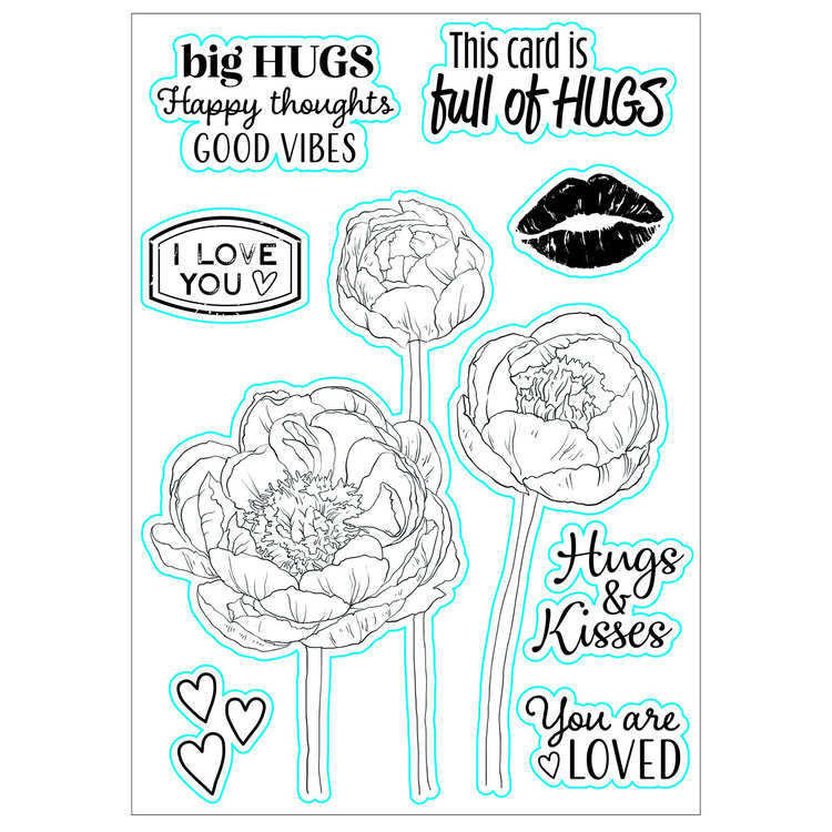Nellie's choice • clear stamps full of hugs 9st.
