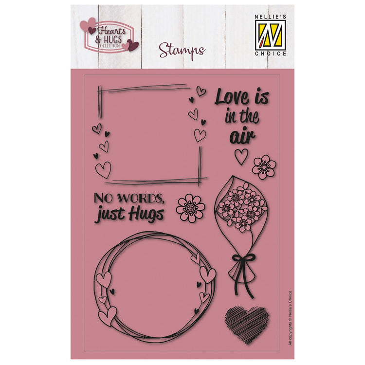 Nellie's choice • clear stamps no words, just hugs 8st.