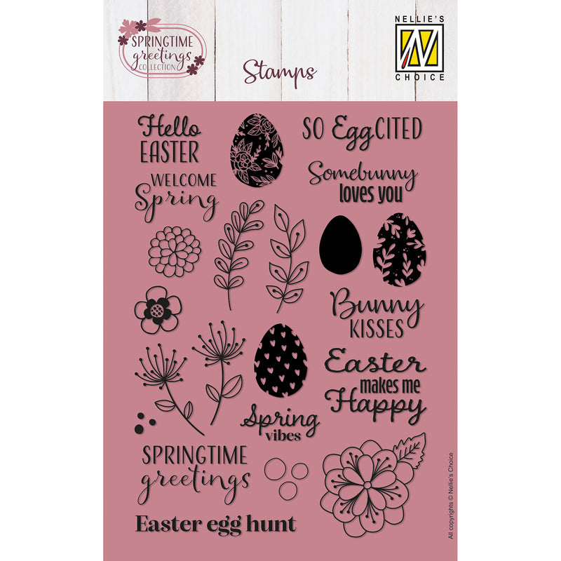 Nellie's choice • clear stamps springtime greetings 22st.