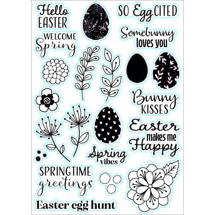 Nellie's choice • clear stamps springtime greetings 22st.