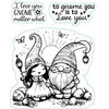 Nellie's choice • clear stamps gnome en elf 3st.