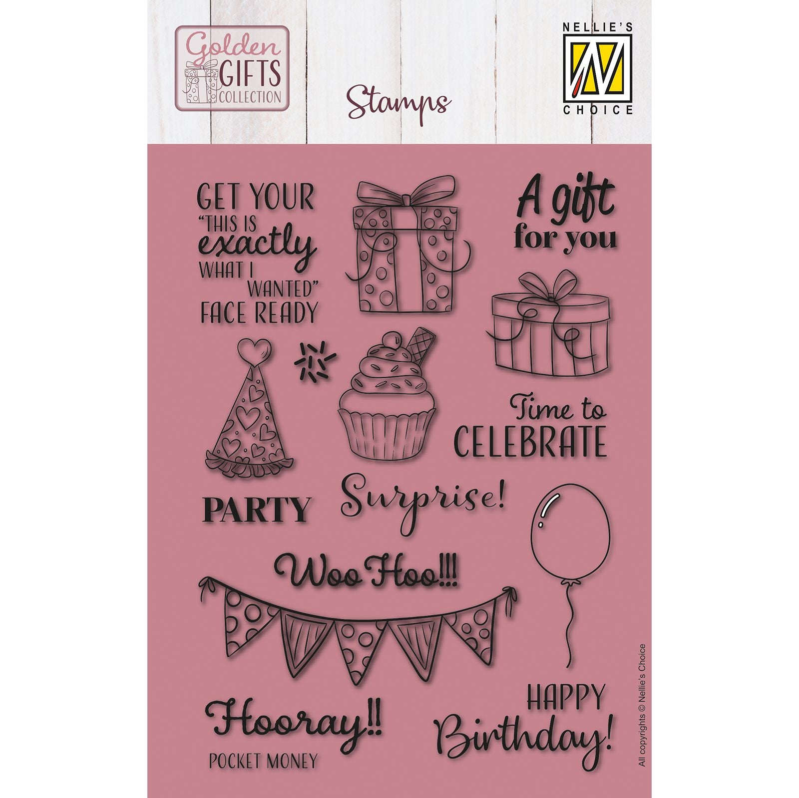 Nellie's choice • clear stamps celebrations 16st.