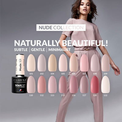 Claresa uv led gellak 5ml nude 122