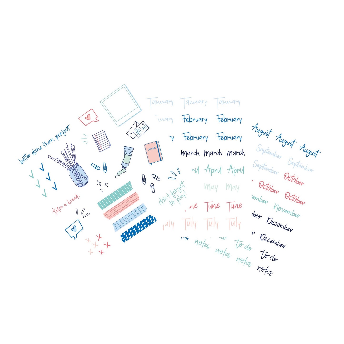 Nienke vletter • stickervellen 3st.