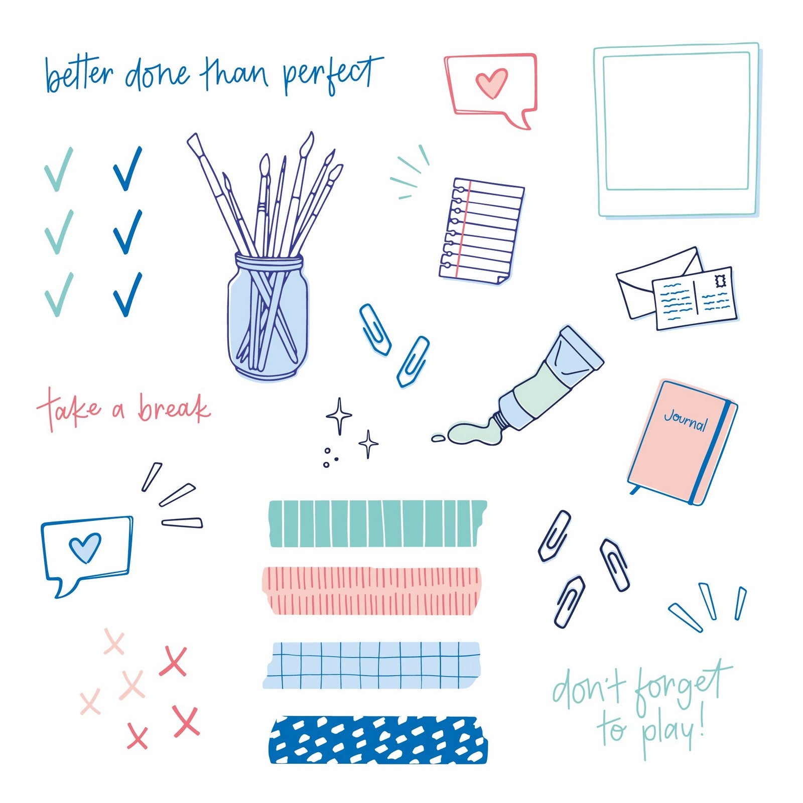 Nienke vletter • stickervellen 3st.
