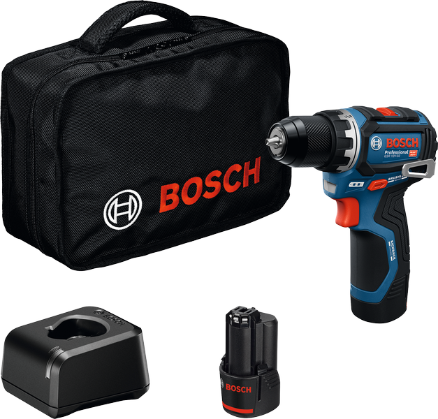 Bosch blauw gsr 12v-32 accuschroefboormachine | 2x gba 12v 2,0 ah en lader gal 12v-20 - 06019n7003