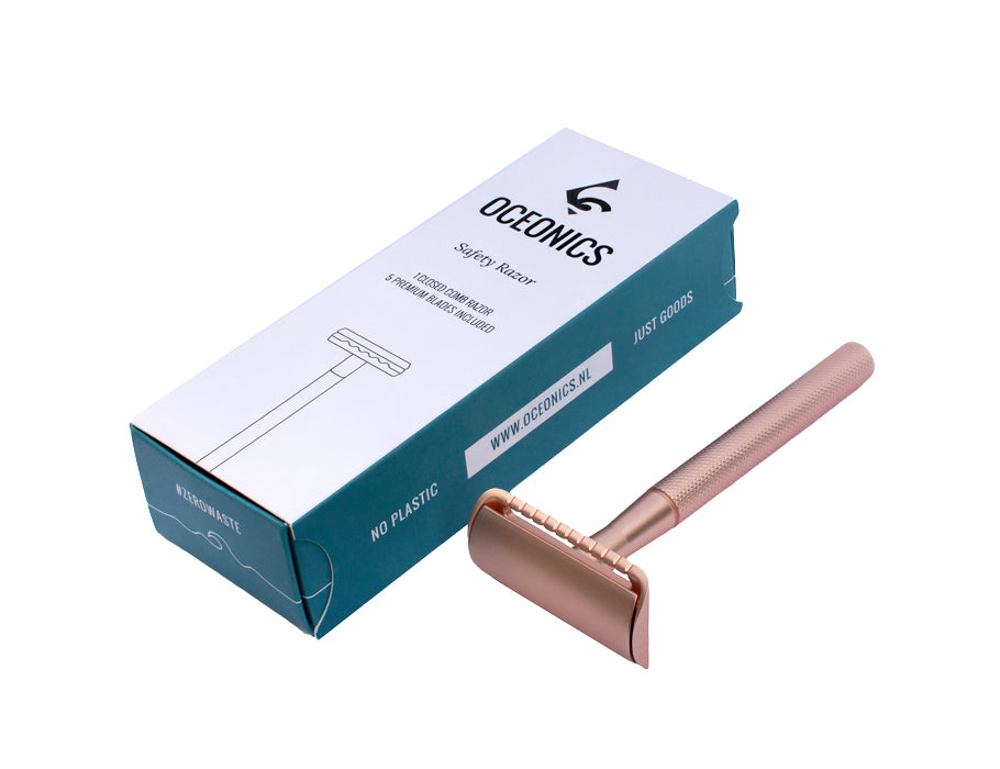 Oceonics scheermes safety razor rosé - rond