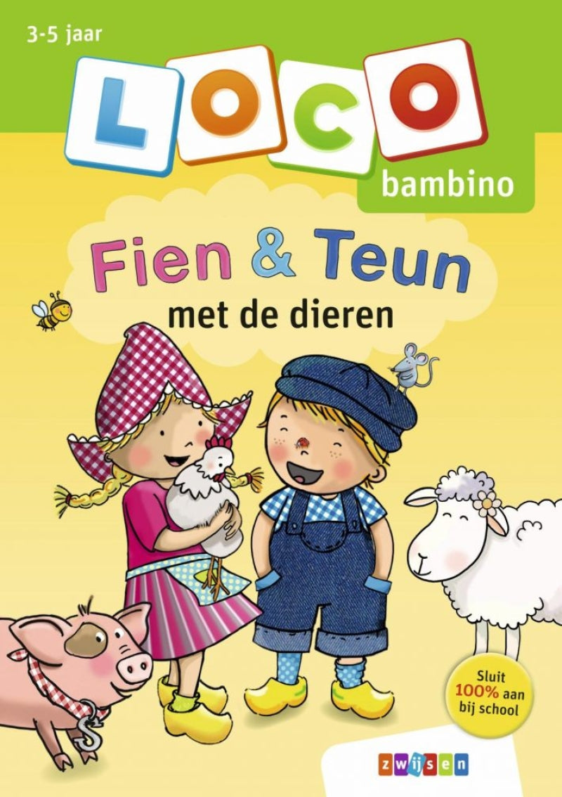 Loco oefenboekje bambino - fien teun met de dieren