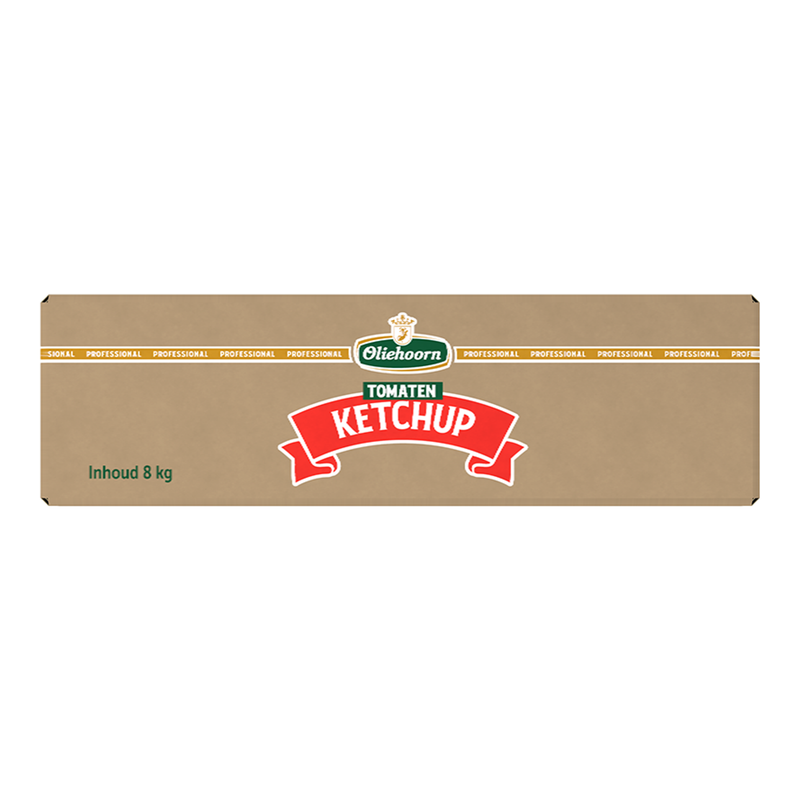 Oliehoorn saus king tomatenketchup (8 kg) bag in box