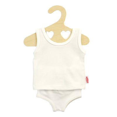 Heless poppenonderbroek en -hemd wit, 28-35 cm