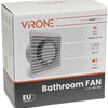 Enzo orno badkamer - toilet ventilator wit 100mm + timer en sensor - 8611020