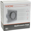 Enzo orno badkamer - toilet ventilator wit 125mm - 8611050
