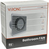 Enzo orno badkamer - toilet ventilator wit 125mm + timer - 8611060