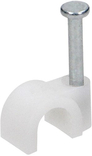 Enzo orno kabelclip 8mm rond wit zak(100) - 4113214
