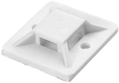 Enzo orno plakzadel voor kabelbundelband 20x20mm wit zak(50) - 4113480
