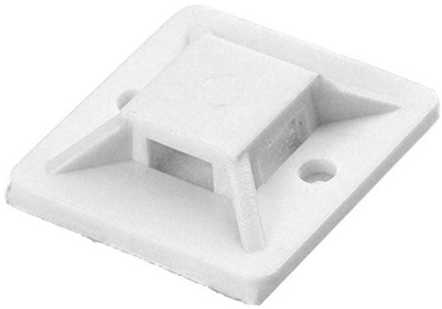Enzo orno plakzadel voor kabelbundelband 30x30mm wit zak(50) - 4113484