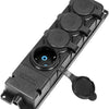 Enzo orno swd tafelcontactdoos prof zwart ip44 4v met klep - 6871956
