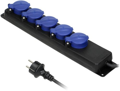 Enzo orno swd tcd zwart ip44 h05 3x1,5qmm 3m 5v met klep - 6871973