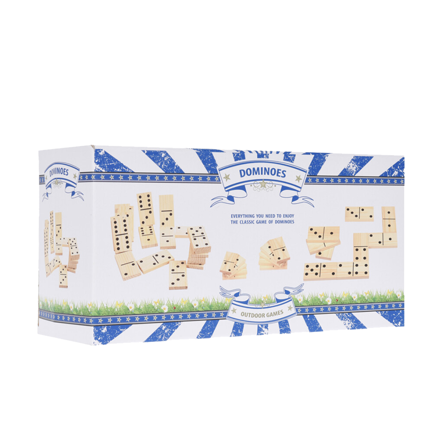 Outdoor games dominoes hout 28-delig