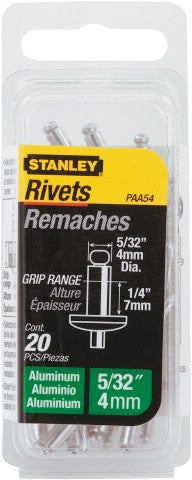 Stanley handgereedschap popnagels 3x3mm - 25 stuks - 1-paa42t