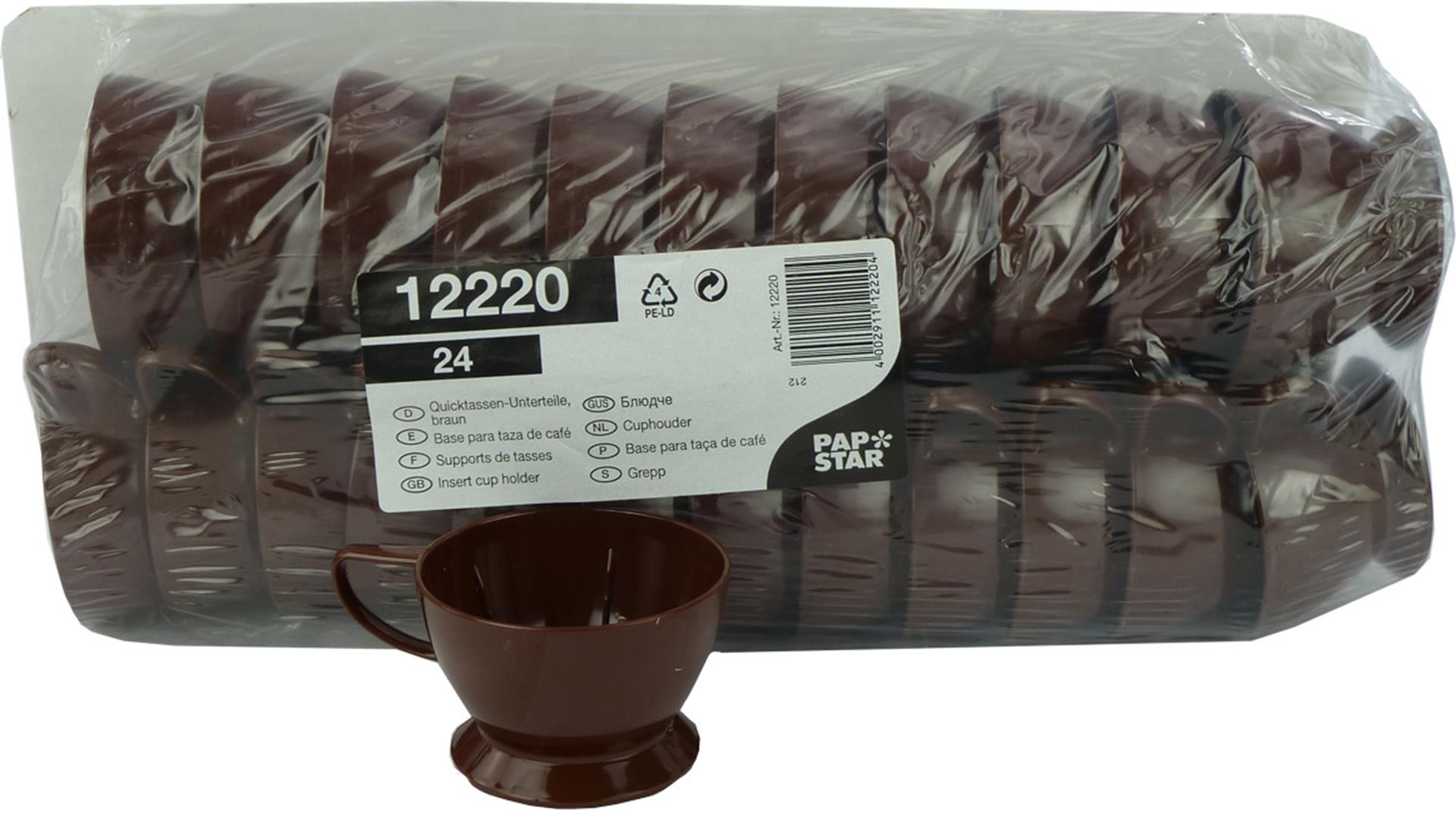 Papstar cuphouders bruin pak a 24stuks