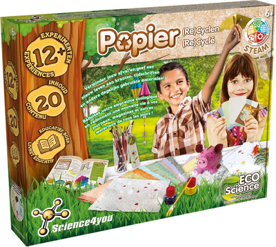 papier recyclen van science 4 you, experimenteer set