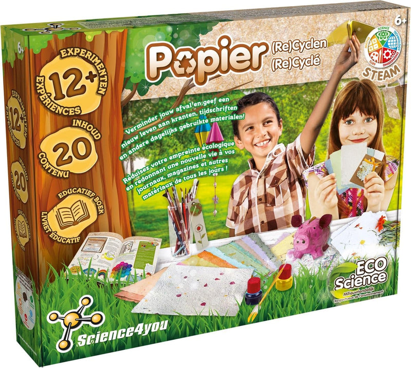 Oku science4you - experimenteer set papier recyclen