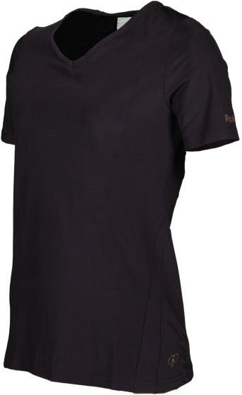 Papillon Fitness shirt s sl v-neck dames zwart maat 3XL